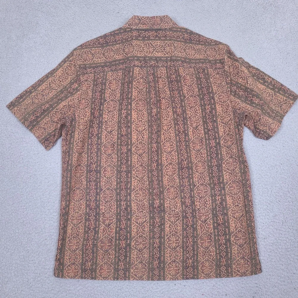 The‎ Territory Ahead Shirt Mens Large Tribal Aztec Button Up Short Sleeve